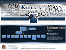 Tablet Screenshot of khilafah.nl